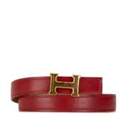 Pre-owned Leather belts Hermès Vintage , Brown , Dames