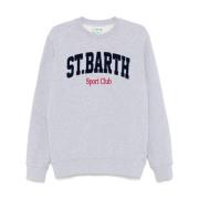 Grijze trui met logo MC2 Saint Barth , Gray , Heren