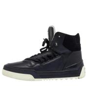 Pre-owned Leather sneakers Fendi Vintage , Black , Heren