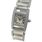 Pre-owned White Gold watches Cartier Vintage , Gray , Dames