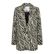 Ziggycc Zebra Single Blazer Offwhite Co'Couture , Beige , Dames