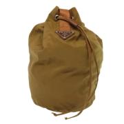 Pre-owned Canvas prada-bags Prada Vintage , Brown , Dames