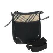 Pre-owned Canvas shoulder-bags Burberry Vintage , Black , Dames