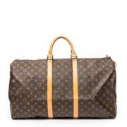 Pre-owned Coated canvas handbags Louis Vuitton Vintage , Brown , Dames