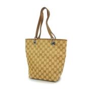 Pre-owned Canvas gucci-bags Gucci Vintage , Brown , Dames