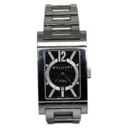 Pre-owned Metal watches Bvlgari Vintage , Black , Heren