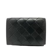 Pre-owned Leather wallets Bottega Veneta Vintage , Black , Dames