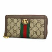 Pre-owned Plastic wallets Gucci Vintage , Brown , Dames