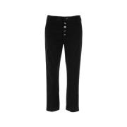 Slim-fit Broek Dondup , Black , Dames