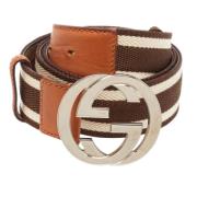 Pre-owned Leather belts Gucci Vintage , Brown , Heren