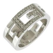 Pre-owned White Gold rings Gucci Vintage , Gray , Dames