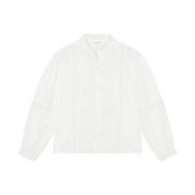 Emanuelle Lange Mouw Blouse Maison Hotel , White , Dames