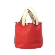 Pre-owned Leather hermes-bags Hermès Vintage , Red , Dames