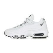 Wit/Zwart heren lage schoen Nike , White , Heren