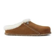 Gezellige Lammy Pantoffel met Uitneembaar Voetbed Birkenstock , Brown ...