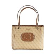 Beige Handtas Polyethyleen | Stijlvol Model Guess , Beige , Dames