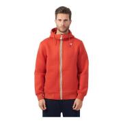 Rode Sweater Lichtgewicht Scuba Stof K-Way , Red , Heren