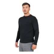 Zwarte Crewneck Sweater Selected Homme , Black , Heren