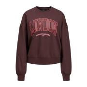 Merle RLX Ronde Hals Sweater Bruin Jack & Jones , Brown , Dames