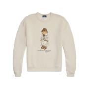 Bear Longsleeve Trui Room Ralph Lauren , Beige , Dames