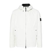 Witte Waterdichte Winddichte Jas Stone Island , White , Heren