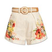 Linnen shorts Zimmermann , Beige , Dames