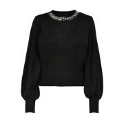 Elegant Pullover Sweater Only , Black , Dames