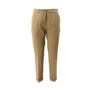 Stretchkatoenen op maat gemaakte broek Etro , Beige , Dames