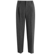 Getailleerde Sportieve Broek Brunello Cucinelli , Gray , Dames