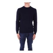 Blauwe Logo Trui Woolrich , Blue , Heren