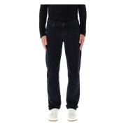 Slim Carbon Black Denim Jeans Saint Laurent , Black , Heren