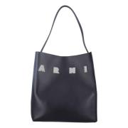 Zwarte Museum Hobo Tas Dames Handtas Marni , Black , Dames