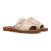 Blushy Beige Woody Sandalen Chloé , Beige , Dames