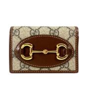 Pre-owned Fabric wallets Gucci Vintage , Beige , Dames