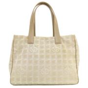 Pre-owned Canvas totes Chanel Vintage , Beige , Dames