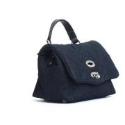 Chique Denim Handtas Zanellato , Blue , Dames