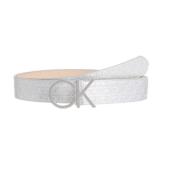 Dames Re-Lock CK Logo Riem Calvin Klein , Gray , Dames