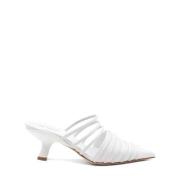 Witte Slippers van Zacht Nappaleer Vic Matié , White , Dames