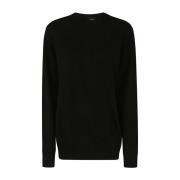 Zwarte Sweater voor Stijlvolle Look Wardrobe.nyc , Black , Dames