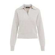 Greige Polo Neck Sweater Fabiana Filippi , Beige , Dames