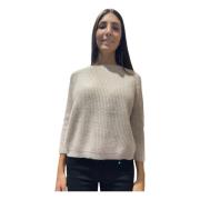 Witte Mohair Trui Raglan Mouwen Max Mara Weekend , White , Dames