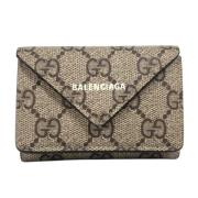 Pre-owned Fabric wallets Gucci Vintage , Beige , Dames