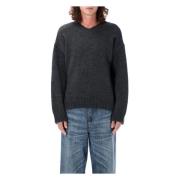 V-hals wol knitwear in Ash Melange Our Legacy , Gray , Heren