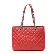 Pre-owned Leather chanel-bags Chanel Vintage , Red , Dames