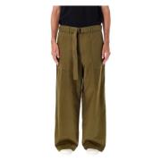 Khaki Cargo Broek Wide-Leg Fit Comme des Garçons , Green , Heren