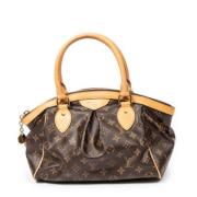 Pre-owned Canvas handbags Louis Vuitton Vintage , Brown , Dames