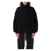 Zwarte Gebreide Half-Zip Mockneck Sweatshirt Fear Of God , Black , Her...