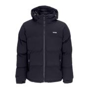 Zwarte Puffer Donsjas met Verstelbare Capuchon Iuter , Black , Heren