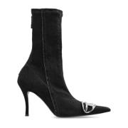 Gehakte enkellaarzen D-Venus Diesel , Black , Dames