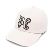 Monogram Logo Baseball Cap Beige/Black Palm Angels , Beige , Heren